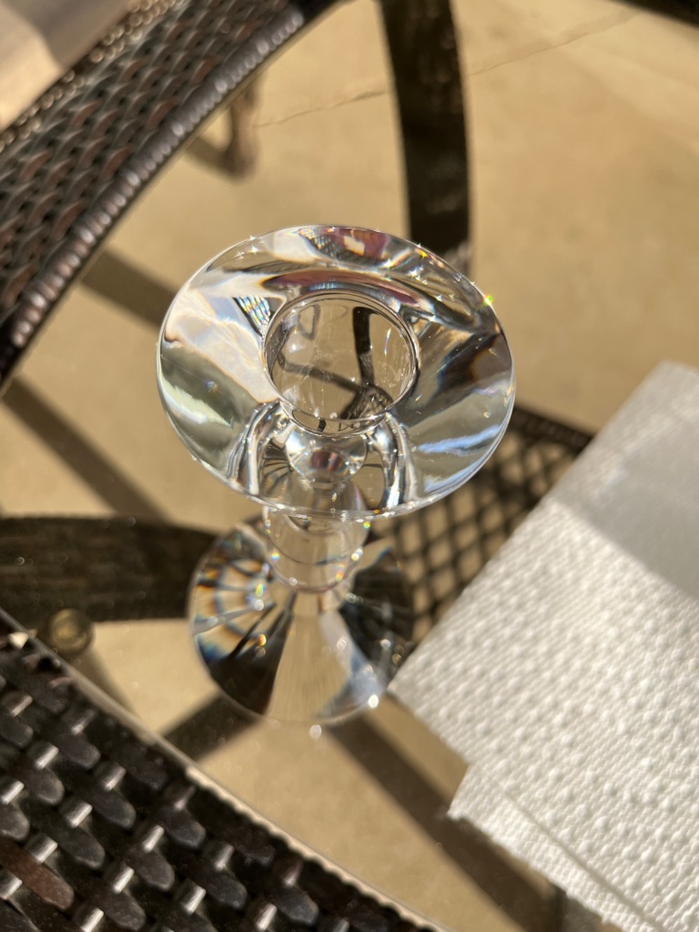 Baccarat Clear Crystal Candle Holder - Picture 4 of 10